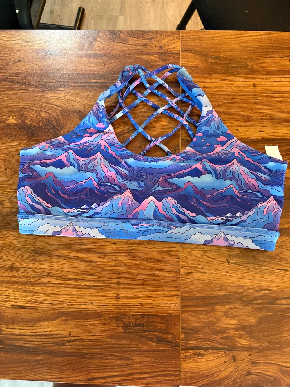CVG Elevate Sports Bra XL Sold Out Mountain Print